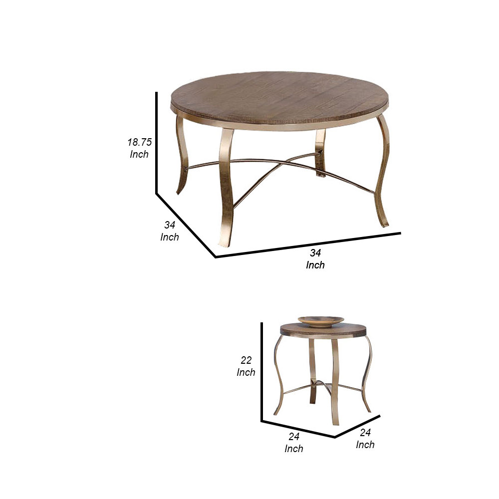 House of Hampton® Curley 3 Piece Coffee Table Set Wayfair